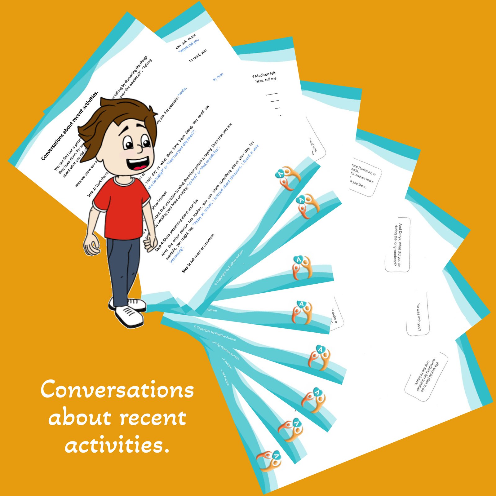 Conversations about recent activities. (Worksheets To Teach Conversations Skills To Autistic Children)