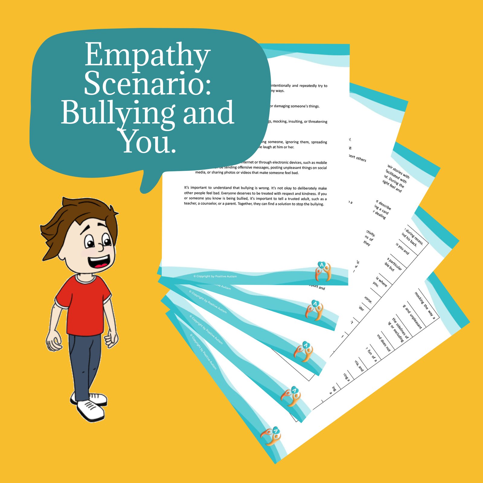 Empathy Scenario: Bullying and You. (Worksheets To Teach Children Social And Emotional Skills)