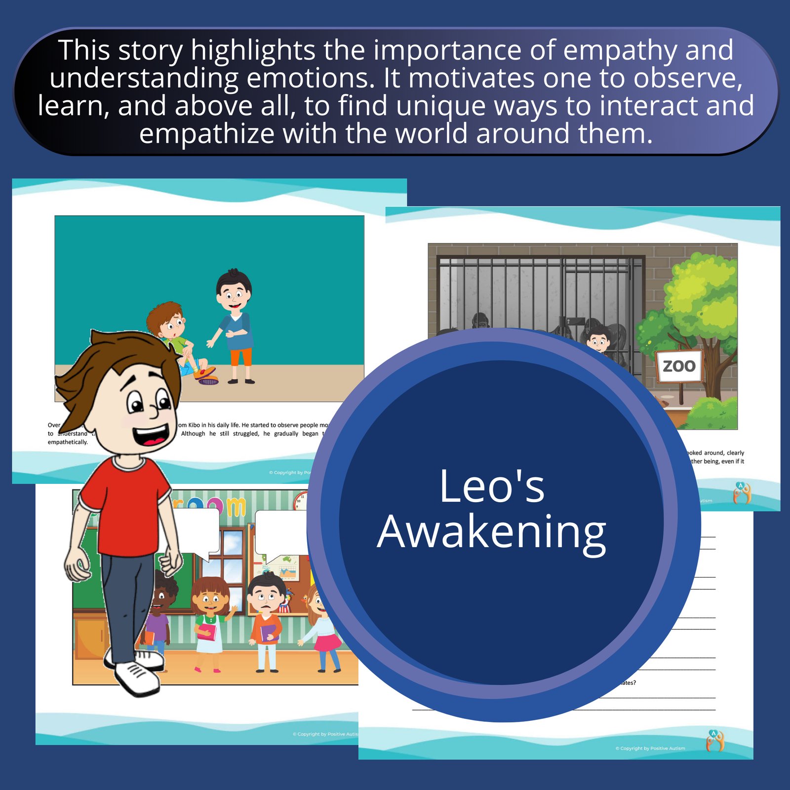 Leo's Awakening. (Activity To Practice Reading Comprehension, Social And Emotional Skills For Autistic Children)