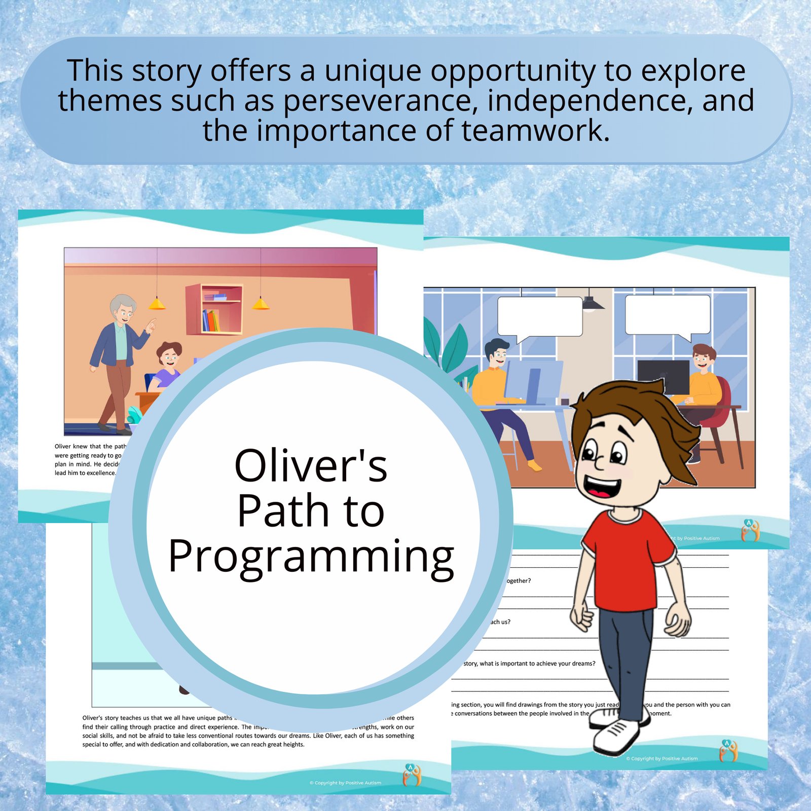 El camino de Oliver hacia la programación. (Actividad para practicar la comprensión lectora y las habilidades para la vida en niños y jóvenes autistas)