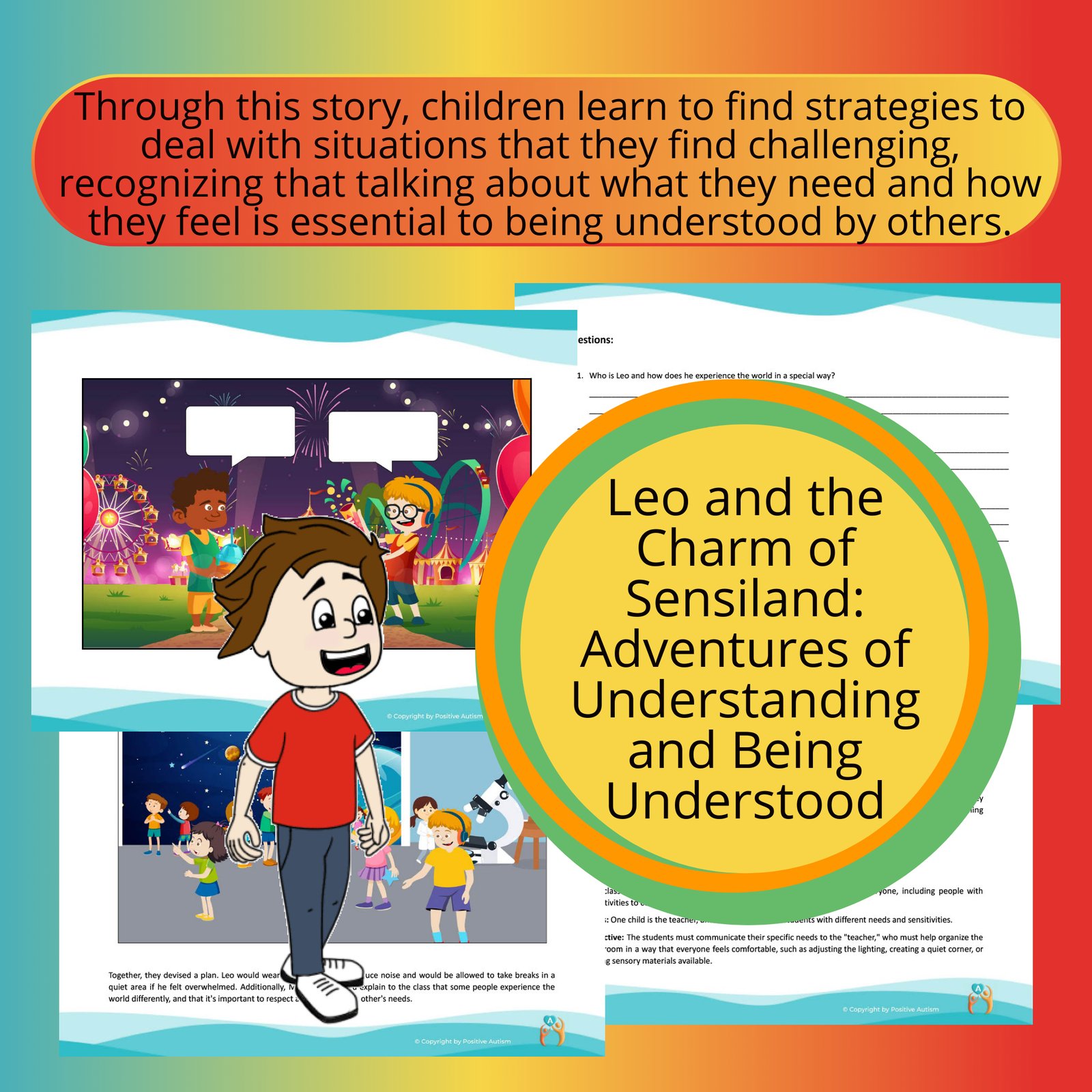 Leo and the Charm of Sensiland: Adventures of Understanding and Being Understood. (Activity To Practice Reading Comprehension And Life Skills For Autistic Children And Young People)