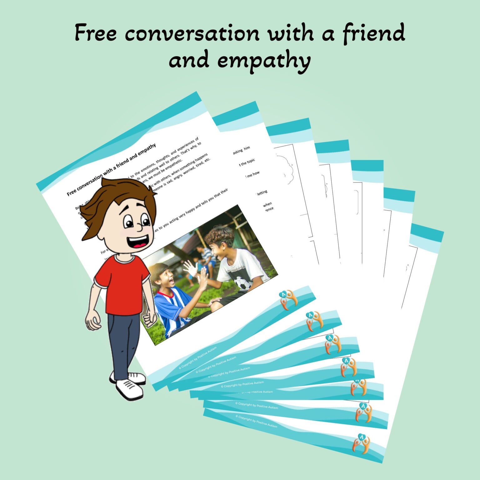 Free conversation with a friend and empathy. (Worksheets To Teach ...