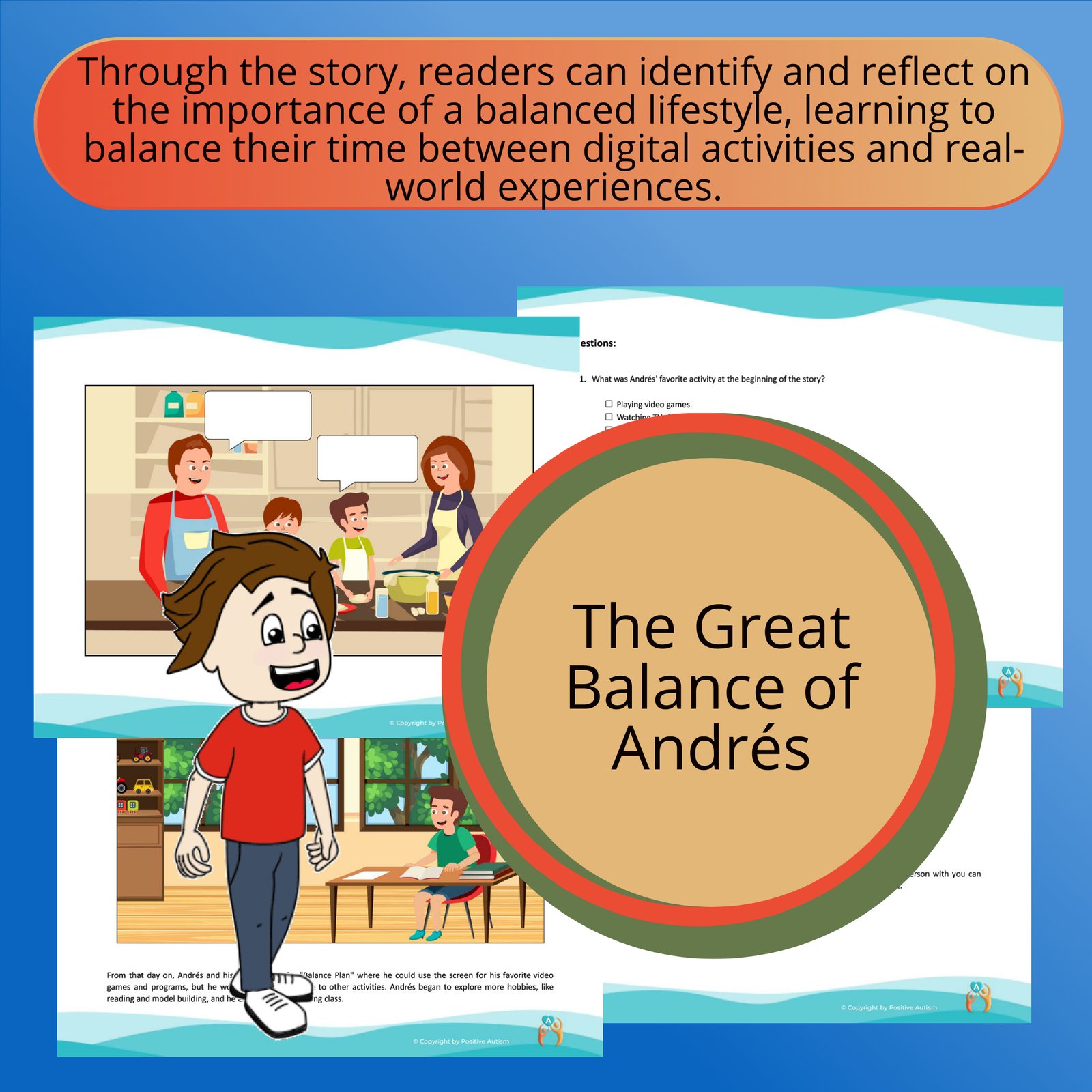 The Great Balance of Andrés. (Activity To Practice Reading Comprehension And Life Skills For Autistic Children)