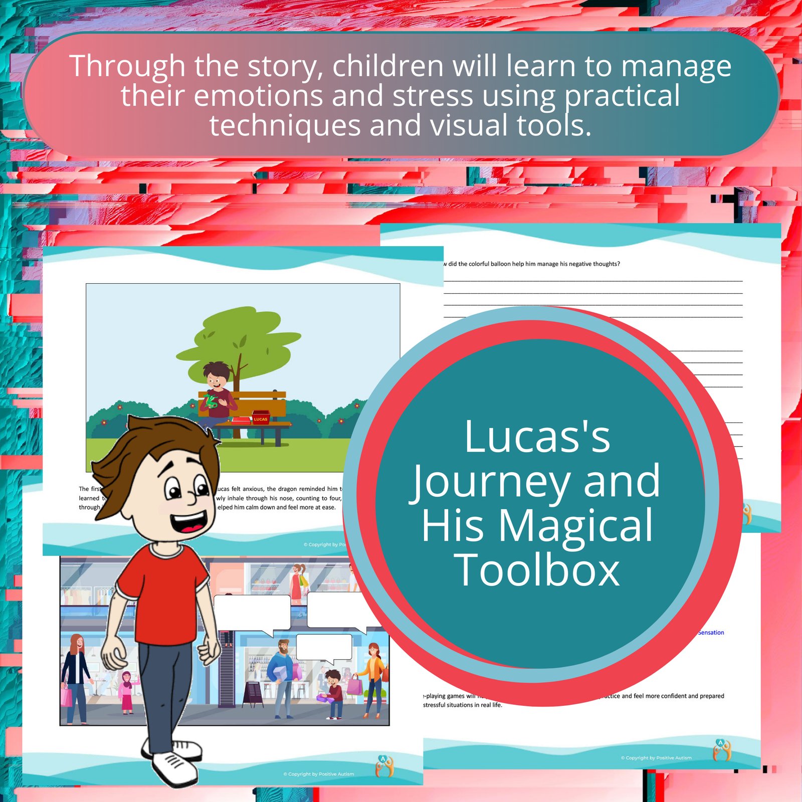 Lucas's Journey and His Magical Toolbox. (Activity To Practice Reading Comprehension And Life Skills For Autistic Children)