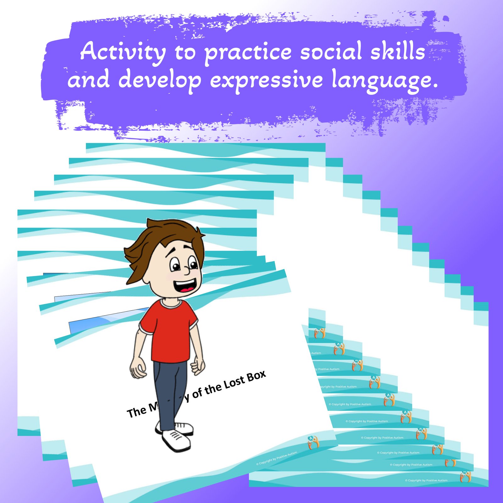 El misterio de la caja perdida. (Actividad para practicar habilidades de comunicación y lenguaje para niños autistas)