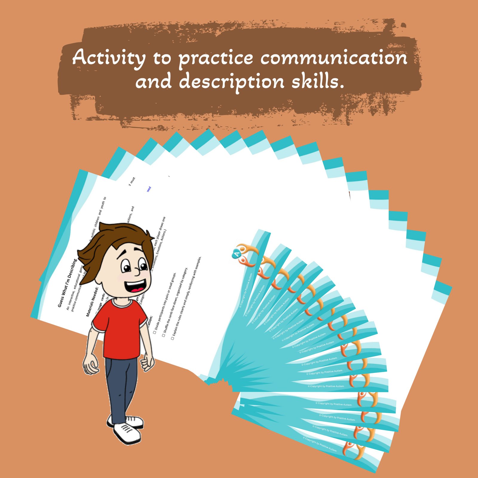 Guess What I’m Describing. (Activity to practice communication and language skills for autistic children)